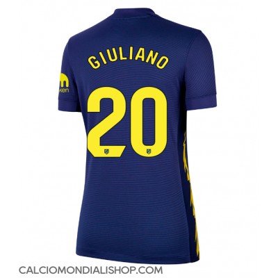Maglie da calcio Atletico Madrid Giuliano Simeone #20 Seconda Maglia Femminile 2025-26 Manica Corta Maglie da calcio Atletico Madrid Giuliano Simeone #20 Seconda Maglia Femminile 2025-26 Manica Corta